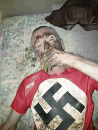nazi shit eater.gif