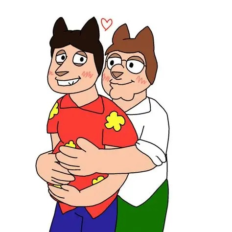 Peter and Quagmire lovebirds.png